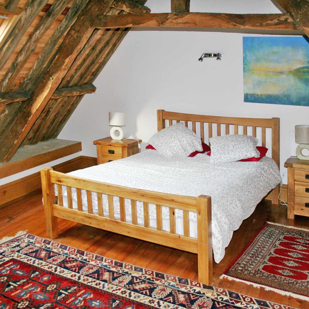 Dinan Self Catering Apartments and Holiday Cottage in Brittany Rose Cottage Master Bedroom